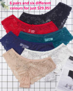 Flirtation Panty 6-Pack by My Secret Drawer® mysecretdrawer.at 50