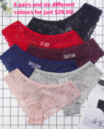 Flirtation Panty 6-Pack by My Secret Drawer® mysecretdrawer.at 48