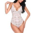 Scalloped Lace Decolletage Bodysuit by My Secret Drawer® mysecretdrawer.at 82