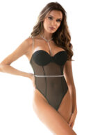 Black Sheer Teddy with Faux Diamond Accents by My Secret Drawer® mysecretdrawer.at 31
