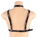 Black Leather and Stainless Steel BDSM Chest Harness by My Secret Drawer® mysecretdrawer.at 20