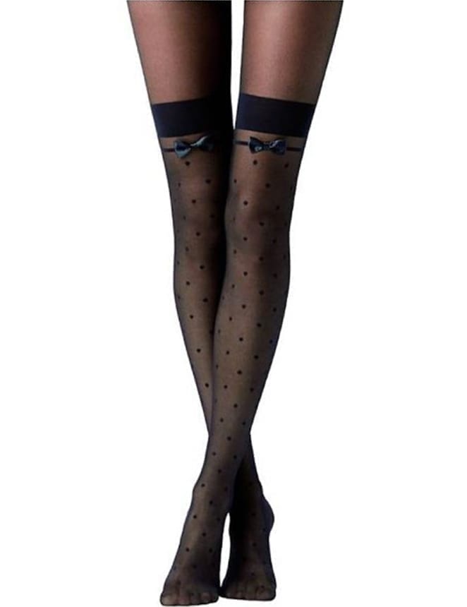 Jacquard Bow Tie Stockings by My Secret Drawer® mysecretdrawer.at