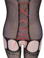 Red Laced Gartered Bodystocking by My Secret Drawer® mysecretdrawer.at 32