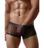 Men’s Faux-Leather Sheer Black Boxers – 2 pack by My Secret Drawer® mysecretdrawer.at 23