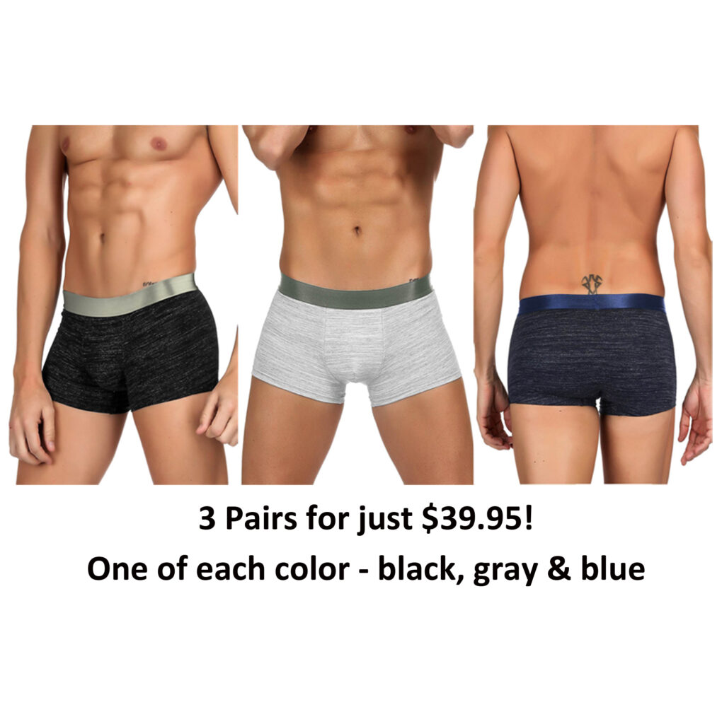 Men’s Silken Touch Boxer Briefs – 3 pack by My Secret Drawer® mysecretdrawer.at 33