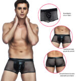 Men’s Sheer Brief with Leather-look Pouch – 2 pack by My Secret Drawer® mysecretdrawer.at 28