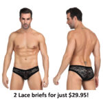 Men’s Lace Pattern Briefs – 2 pack by My Secret Drawer® mysecretdrawer.at 26