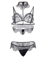 Seductive Strappy Choker Lace Bra Set by My Secret Drawer® mysecretdrawer.at 32