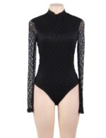 Diamond Long Sleeve Bodysuit by My Secret Drawer® mysecretdrawer.at 25