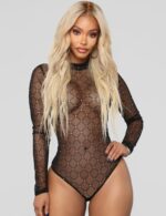 Long Sleeve Rhombus Mesh Teddy by My Secret Drawer® mysecretdrawer.at 30