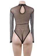 Long Sleeve Rhombus Mesh Teddy by My Secret Drawer® mysecretdrawer.at 26