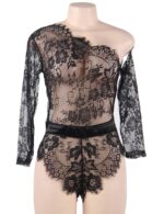 Lace Off-the-Shoulder Long Sleeve Teddy by My Secret Drawer® mysecretdrawer.at 40