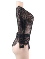Lace Off-the-Shoulder Long Sleeve Teddy by My Secret Drawer® mysecretdrawer.at 38