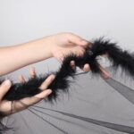 Hollywood Sheer Robe with Marabou Fur Trim by My Secret Drawer® mysecretdrawer.at 69